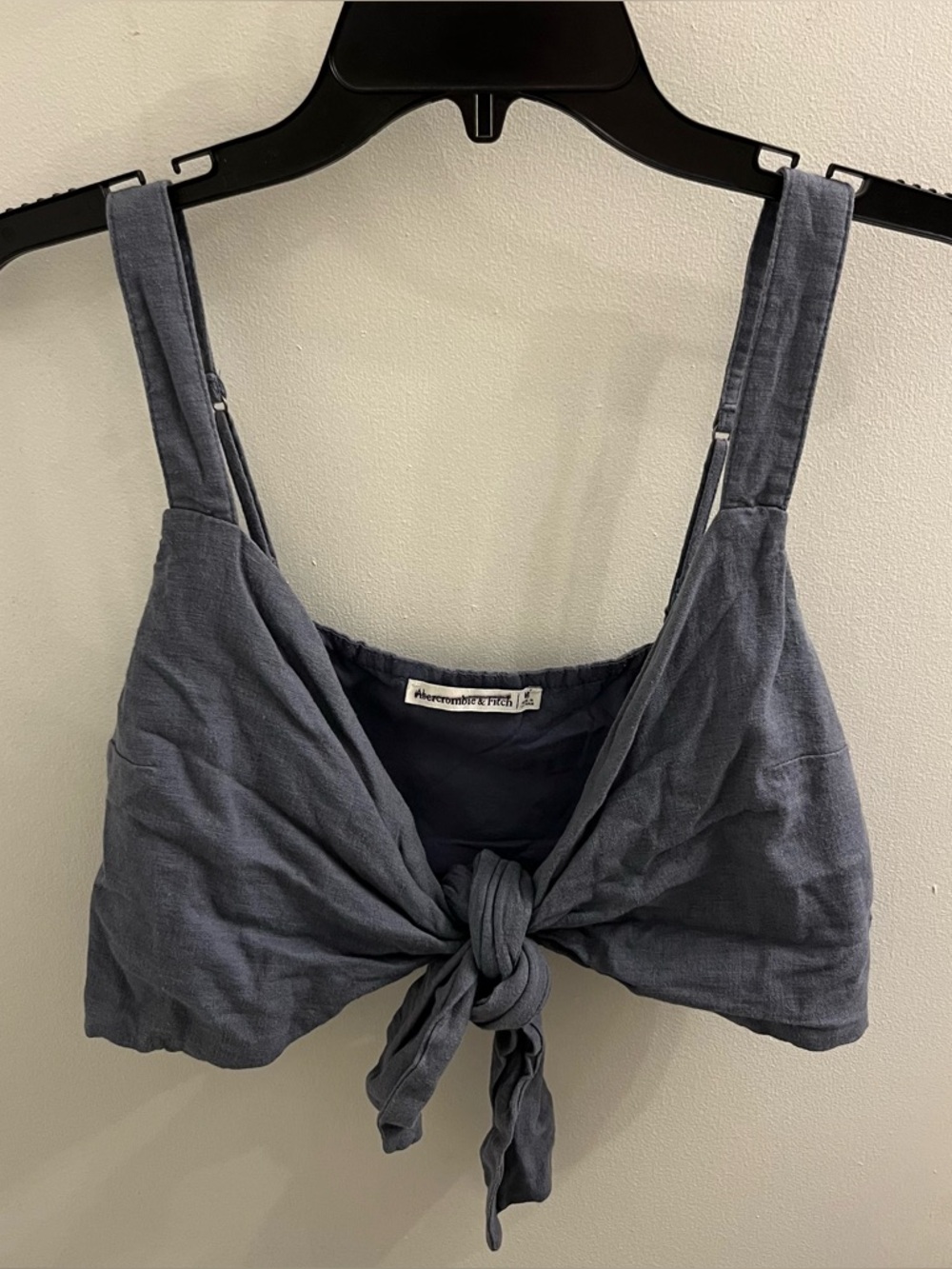Abercrombie & Fitch Linen Blend Tie Front Tank Size Medium